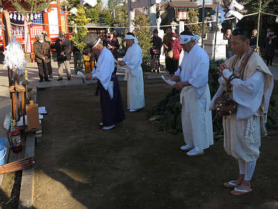 田島御嶽神社 火渡り